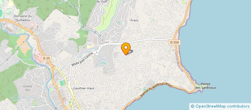 localisation de l'entreprise ASA DU DOMAINE DES GEAIS à SAINTE-MAXIME