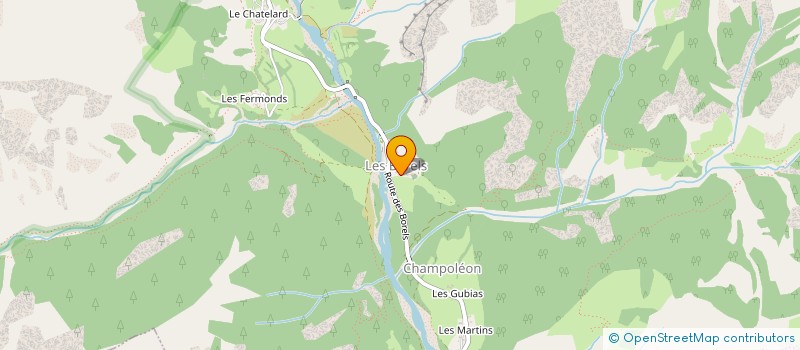 localisation de l'entreprise ASA DU HAMEAU DES BEAUMES  CHAMPOLEON