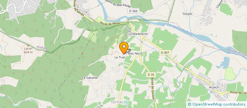 localisation de l'entreprise ASA DU MOULIN DE BEAU à MIALET