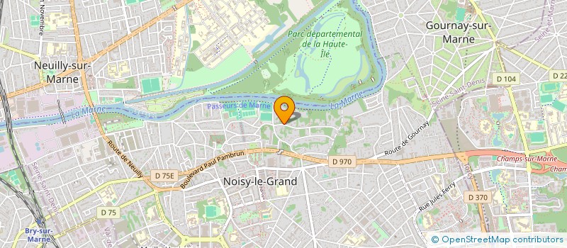 localisation de l'entreprise ASA DU PARC DE VILLEFLIX à NOISY-LE-GRAND