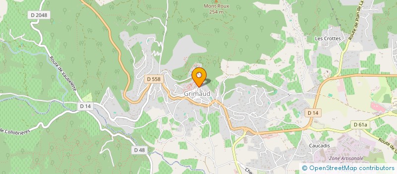 localisation de l'entreprise ASA DU PERAT A GRIMAUD  GRIMAUD