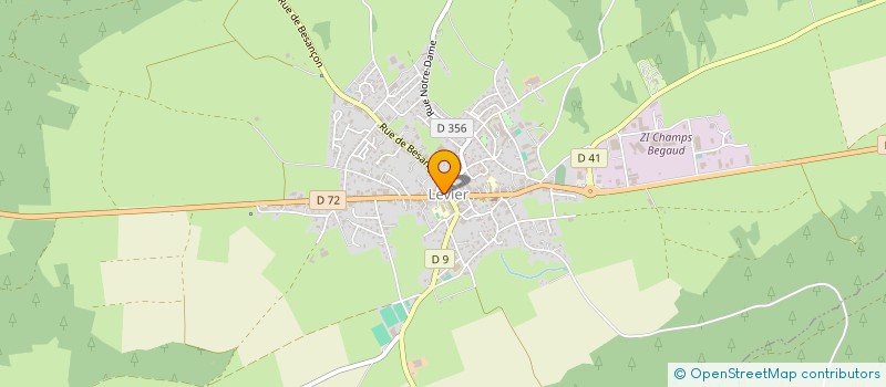 localisation de l'entreprise ASA DU PLATEAU DE LEVIER  LEVIER