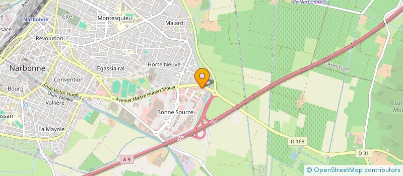 localisation de l'entreprise ASA DU RAONEL  NARBONNE