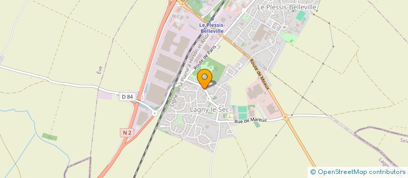 localisation de l'entreprise ASA DU RU DE VAUX à LAGNY-LE-SEC