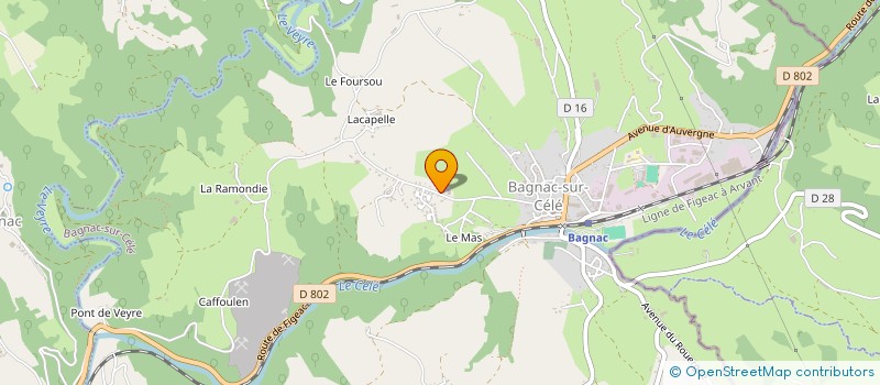 localisation de l'entreprise ASA DU SUD SEGALA à BAGNAC-SUR-CELE