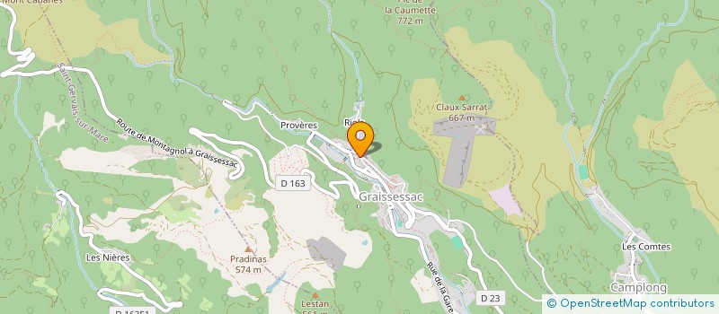 localisation de l'entreprise ASA EXPLOITATION CHEMIN DE SERVIES à AVENE