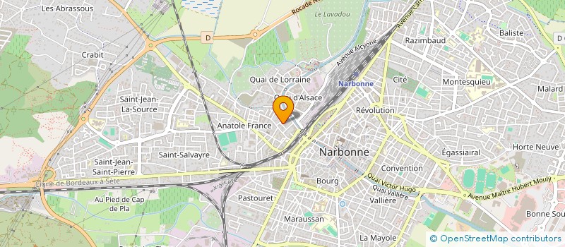 localisation de l'entreprise ASA HOLDING  NARBONNE