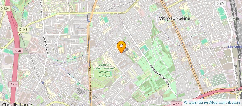 localisation de l'entreprise ASA INGENIERIE à VITRY-SUR-SEINE