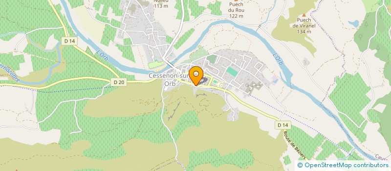 localisation de l'entreprise ASA IRRIG TENEM ROUE MOULIN NEUF  CESSENON-SUR-ORB