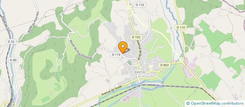 localisation de l'entreprise ASA IRRIGATION DES TERRES DE PRENABOT  CARENNAC