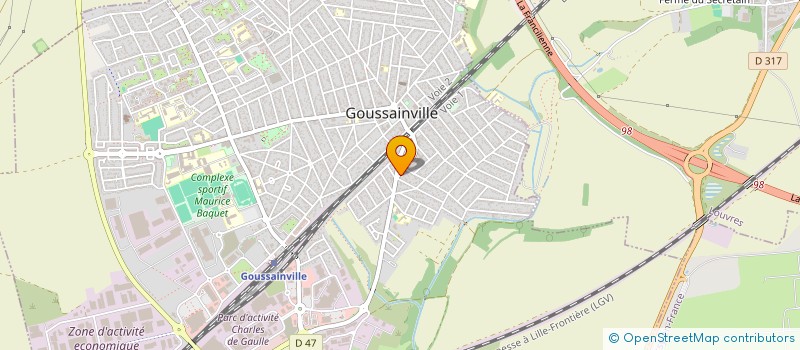 localisation de l'entreprise ASA LA GRANGE DES NOUES LE COTTAGE à GOUSSAINVILLE
