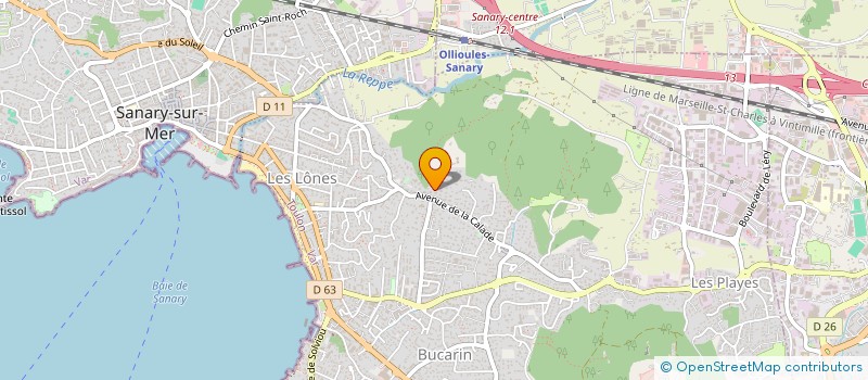 localisation de l'entreprise ASA LA TERRADE à SIX-FOURS-LES-PLAGES