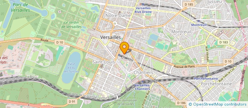 localisation de l'entreprise ASA LES ARCADES à VERSAILLES