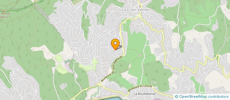 localisation de l'entreprise ASA LES RESIDENCES LA RICARDE à LA CROIX-VALMER
