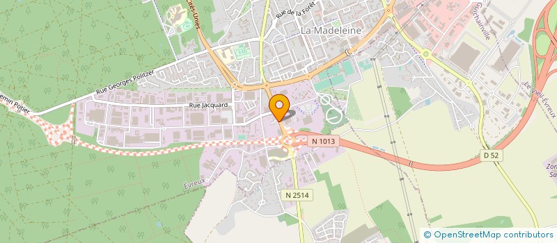 localisation de l'entreprise ASA LOCATION à EVREUX
