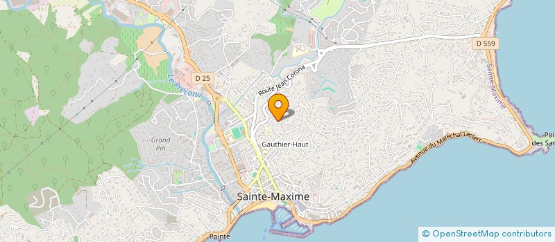 localisation de l'entreprise ASA LOT BELLO PEIRO STE MAXIME à SAINTE-MAXIME