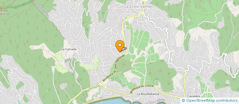 localisation de l'entreprise ASA LOTISSEMENT VAL DE MER à LA CROIX-VALMER