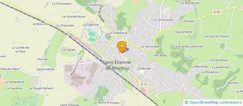 localisation de l'entreprise ASA MARAIS ST ETIENNE COUERON à SAINT-ETIENNE-DE-MONTLUC