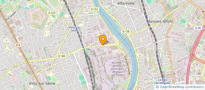 localisation de l'entreprise ASA METAL à VITRY SUR SEINE