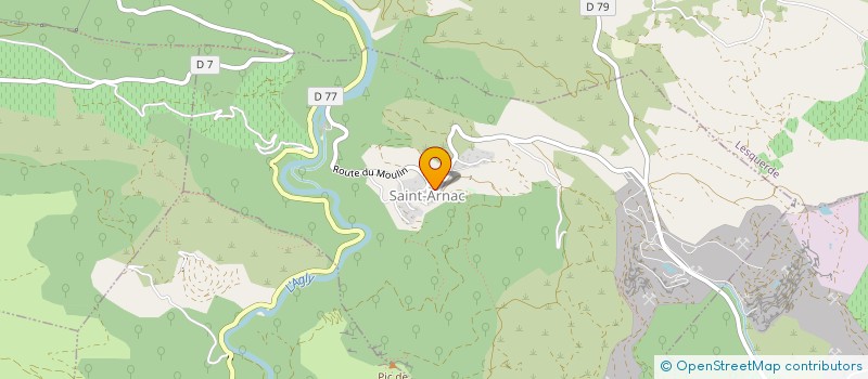 localisation de l'entreprise ASA OLIVETTE ET MOULIN  SAINT-ARNAC