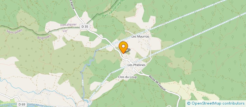 localisation de l'entreprise ASA PARCOURS A MOUTONS DU VERDON  SAINT-JULIEN