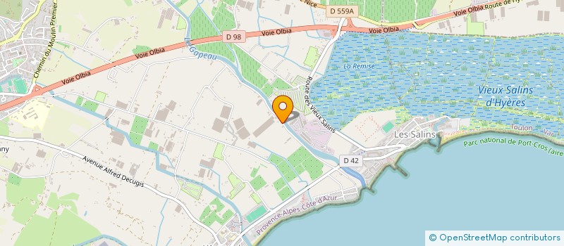 localisation de l'entreprise ASA PLAN DU PONT à HYERES