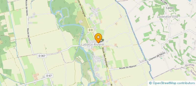 localisation de l'entreprise ASA POUR L'IRRIGATION ADOUR VIELLE  LABATUT-RIVIERE