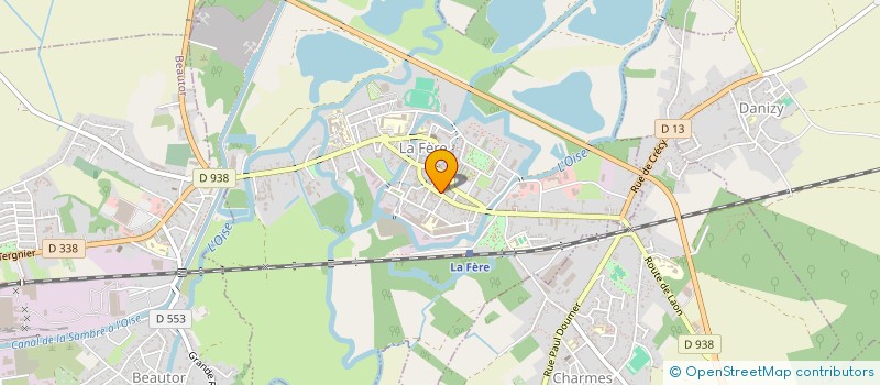 localisation de l'entreprise ASA POUR LE CURAGE DE LA RIVIERE OISE à LA FERE
