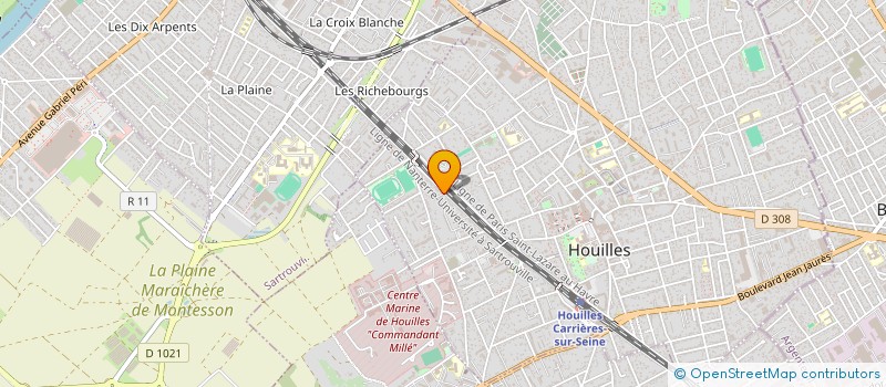 localisation de l'entreprise ASA RUE DE LA PAIX à HOUILLES