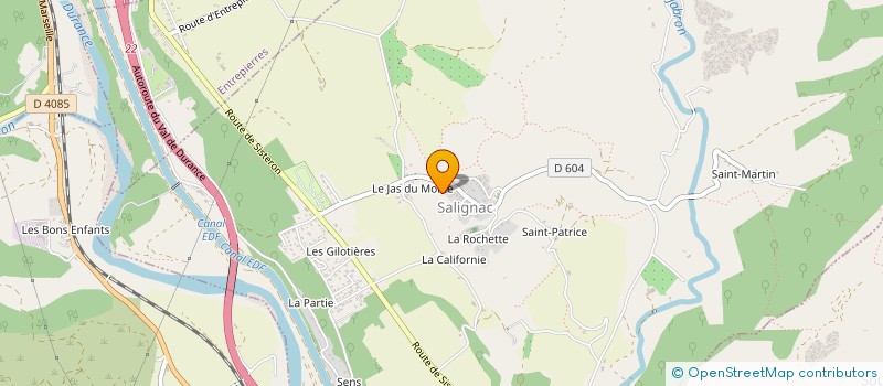 localisation de l'entreprise ASA SALIGNAC à SALIGNAC