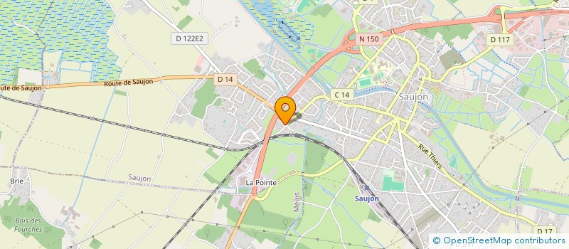 localisation de l'entreprise ASA SAUJON- ST SULPICE- MEDIS- L'EGUILLE  MEDIS