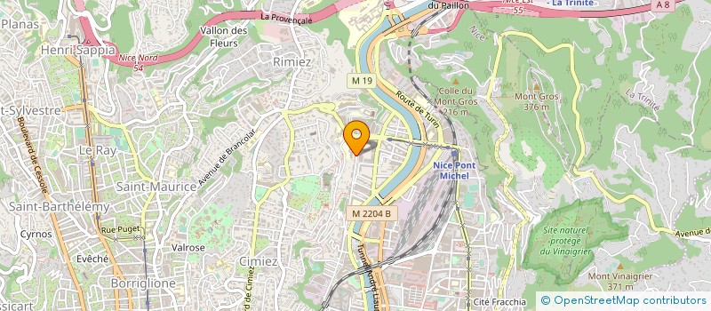 localisation de l'entreprise ASA SOCIETE CIVILE DE MOYENS à NICE