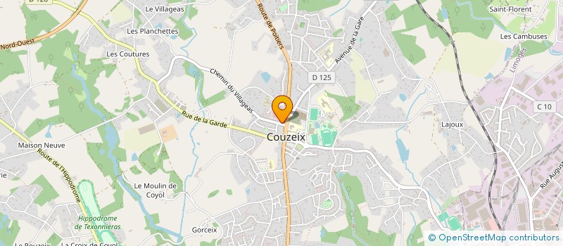 localisation de l'entreprise ASA TAXI à COUZEIX