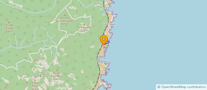 localisation de l'entreprise ASA TRAYAS ESTEREL  SAINT RAPHAEL