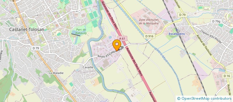 localisation de l'entreprise ASACCOM à CASTANET-TOLOSAN