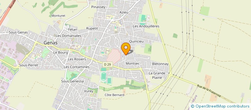 localisation de l'entreprise ASACOR  GENAS