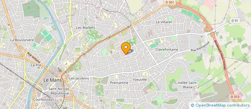 localisation de l'entreprise ASAD FOOTBALL CLUB  LE MANS