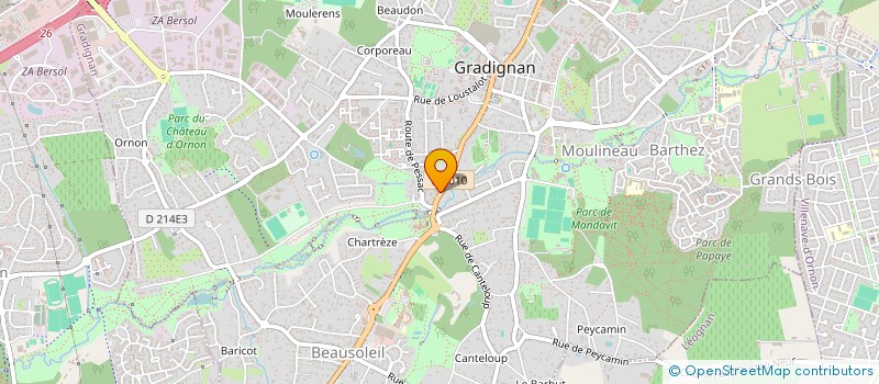 localisation de l'entreprise ASADO BORDEAUX à GRADIGNAN