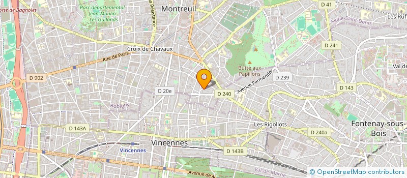 localisation de l'entreprise ASADO MONTREUIL à MONTREUIL