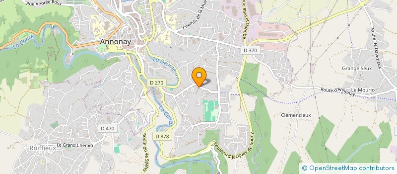 localisation de l'entreprise ASAE à ANNONAY