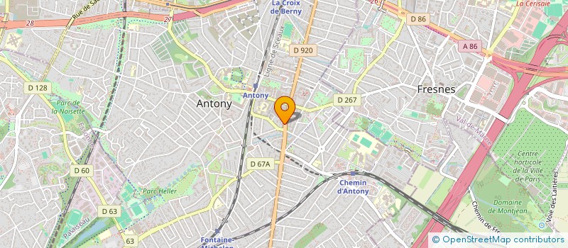 localisation de l'entreprise ASAFI à ANTONY