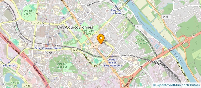 localisation de l'entreprise ASAFIR à EVRY-COURCOURONNES