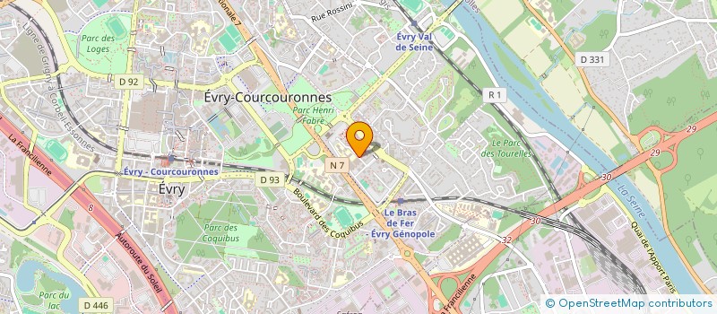 localisation de l'entreprise ASAFRANCE ASSOCIATION ASSISTANCE EN FRANCE  EVRY-COURCOURONNES