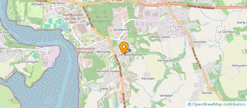 localisation de l'entreprise ASAG  QUIMPER