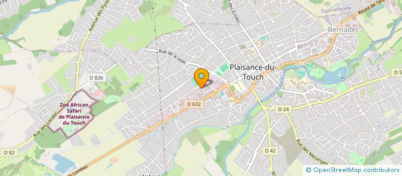 localisation de l'entreprise ASAGH  PLAISANCE-DU-TOUCH