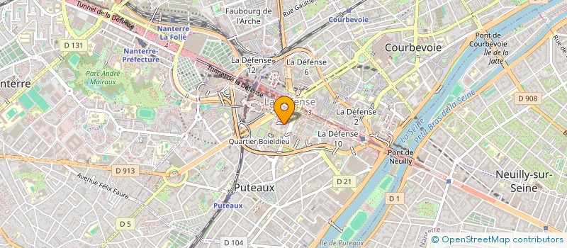 localisation de l'entreprise ASAHI FRANCE à PUTEAUX