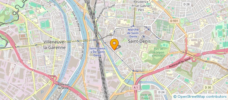 localisation de l'entreprise ASAHI INNOVATOR FRANCE à SAINT-DENIS