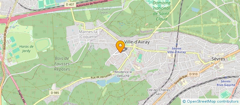 localisation de l'entreprise ASAIDA  VILLE-D'AVRAY