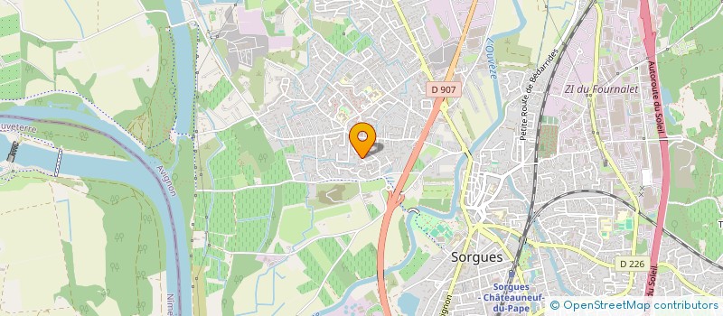 localisation de l'entreprise ASALLI à SORGUES