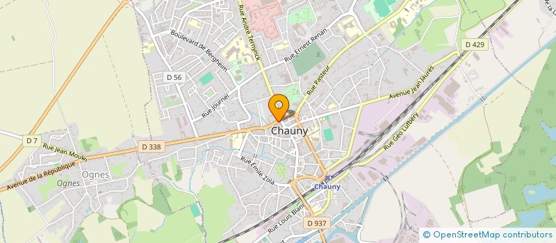 localisation de l'entreprise ASALP à CHAUNY